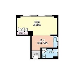 東京メトロ半蔵門線 住吉駅 徒歩10分の賃貸マンション 3階ワンルームの間取り