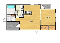 東京メトロ東西線 南行徳駅 徒歩9分の賃貸アパート 1階1LDKの間取り
