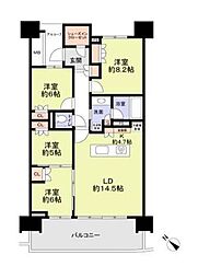 HARUMIFLAGSUNVILLAGEA棟 4LDKの間取図画像