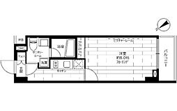 ステージグランデ茅場町 1Kの間取図画像