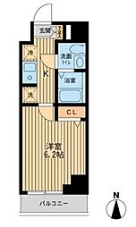 ドゥーエ東陽町 1Kの間取図画像