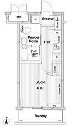 メインステージ錦糸町2 1Kの間取図画像