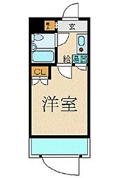 東京メトロ東西線 浦安駅 徒歩4分の賃貸マンション 8階1Kの間取り