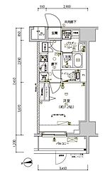 東京メトロ東西線 南砂町駅 徒歩9分の賃貸マンション 1階1Kの間取り