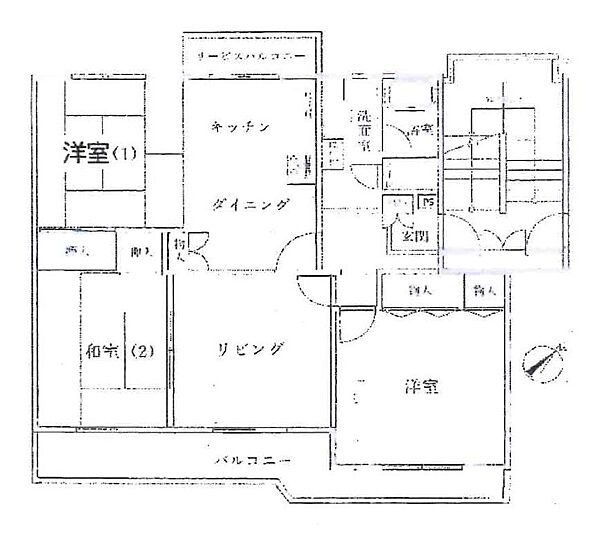 大型80平米超の間取り！水周り集中で生活しやすい間取りですね！