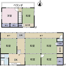 茨城県筑西市西大島277番 7DKの間取り