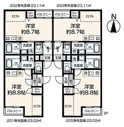 CLAN ONE(クランワン) ワンルームの間取図画像