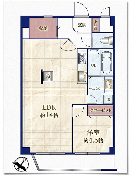 間取りを拡大表示