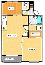 ペディメント・1 1SLDKの間取図画像