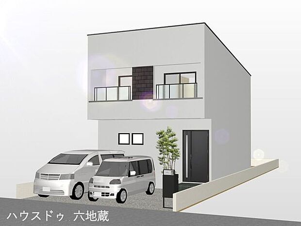 オール電化住宅♪外壁は塗り壁仕上げ♪(イメージパースのため実際の仕上がりとは異なる場合がります)