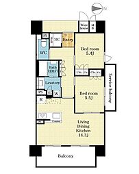 間取図画像 2LDK