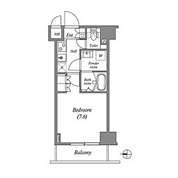 GRAN PASEO両国 North 0302 3階1Kの間取り