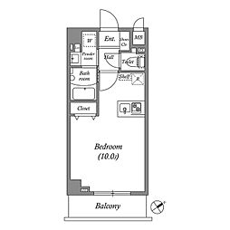 ルネサンスコート駒込 ワンルームの間取図画像