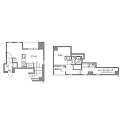 オーパスホームズ八丁堀 1LDKの間取図画像