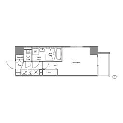 GRANPASEO北綾瀬駅前 1Kの間取図画像