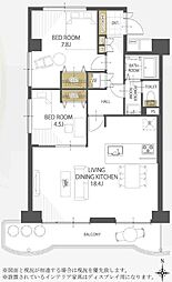 間取図画像 2LDK