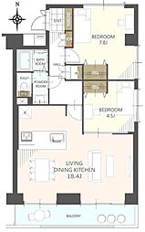 間取図画像 2LDK