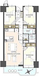 間取図画像 3LDK