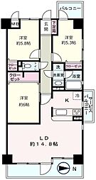 グラン・ドムール茨木 3LDKの間取図画像