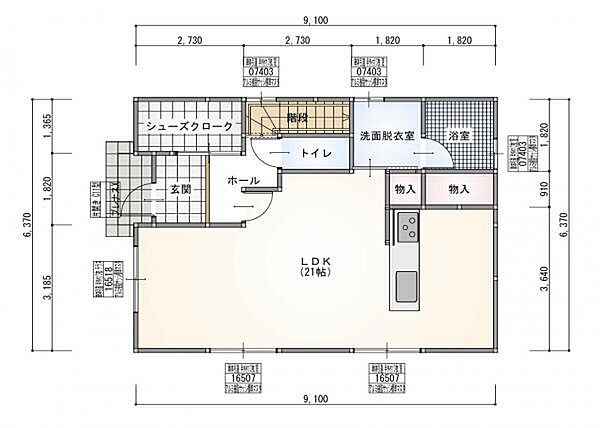 参考プラン間取図