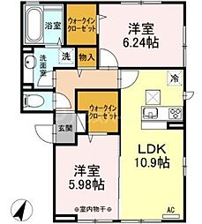 間取図画像 2LDK