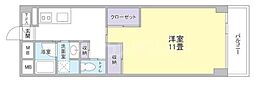 市川ファミリーマンション 1Kの間取図画像