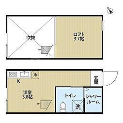 CREATION ワンルームの間取図画像