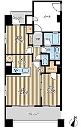 リーフコンフォート新小岩 2LDKの間取図画像