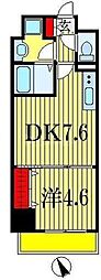 プライムコート千成 1DKの間取図画像