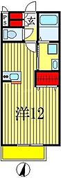 エスペランザ ワンルームの間取図画像