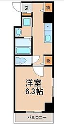 Claire Fontaine 西船橋 5階1Kの間取り