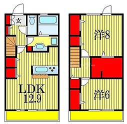 スリーズ 1階3LDKの間取り