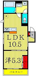 プラネッツ 1LDKの間取図画像