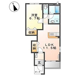 間取図画像 1LDK