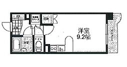 ダイアパレス東島田 3階ワンルームの間取り