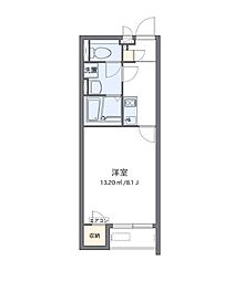 クレイノルーエ 1Kの間取図画像