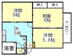 間取図画像 3DK