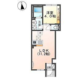 マンションアーク参番館 1LDKの間取図画像