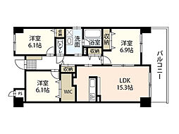ベンハウス 3LDKの間取図画像