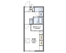 レオパレスエトワール 1Kの間取図画像