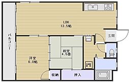 Tierra芳泉1 2LDKの間取図画像