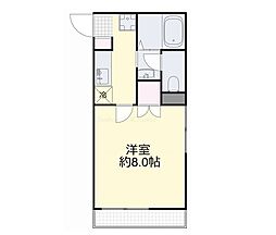 ワンダースメゾン青江 1Kの間取図画像