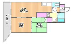 イルサローネ 2LDKの間取図画像