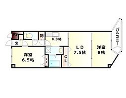 イルサローネ 2LDKの間取図画像
