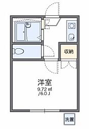 レオパレス中野第7 1Kの間取図画像
