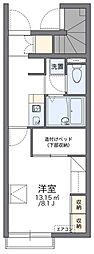 レオパレスZOO 1Kの間取図画像