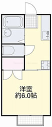 シャトレー1 1Kの間取図画像