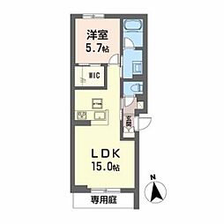 メゾン・ド・ジョウ 1LDKの間取図画像