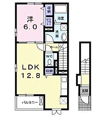 サウス・エイト3 1LDKの間取図画像