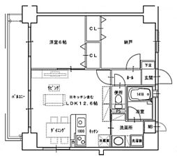 ピアホーム森下町 1SLDKの間取図画像